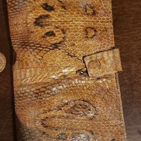 Handmade Vintage Genuine Snakeskin Handbag - Picture 3 of 8
